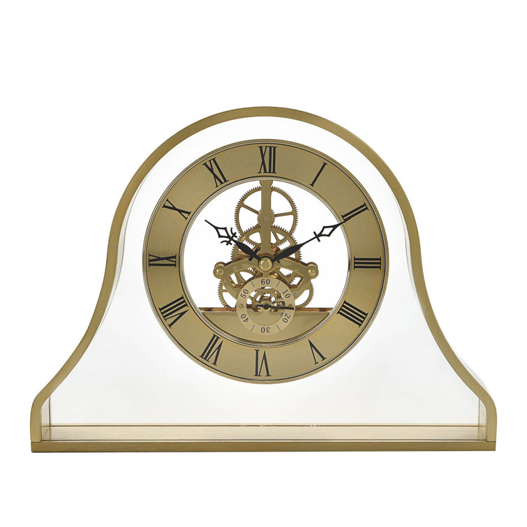 Borough Wharf Burtt Analog Metal Tabletop Clock Wayfair.co.uk